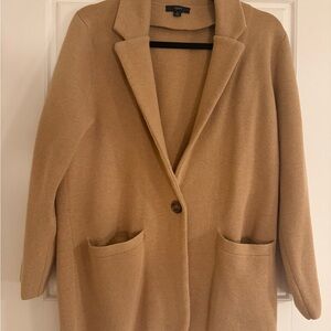 J. Crew Camel Single-Button Wool Blend Blazer